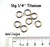 Titanium Jump Rings 16 Gauge 1/4" id.