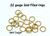 Gold Filled Jump Rings 22 Gauge Jump Rings - Sold by 1/4 Ounce