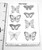 Laser Cut Texture Paper - Butterflies -Singles