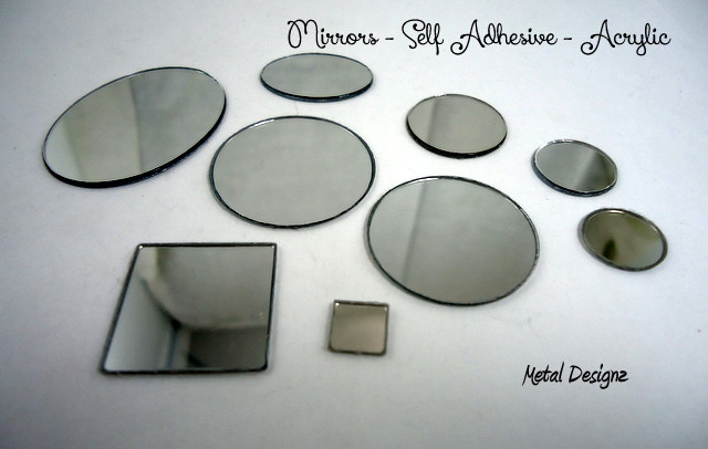 Mirrors Bag Of 10 30mm Round Metal Designz