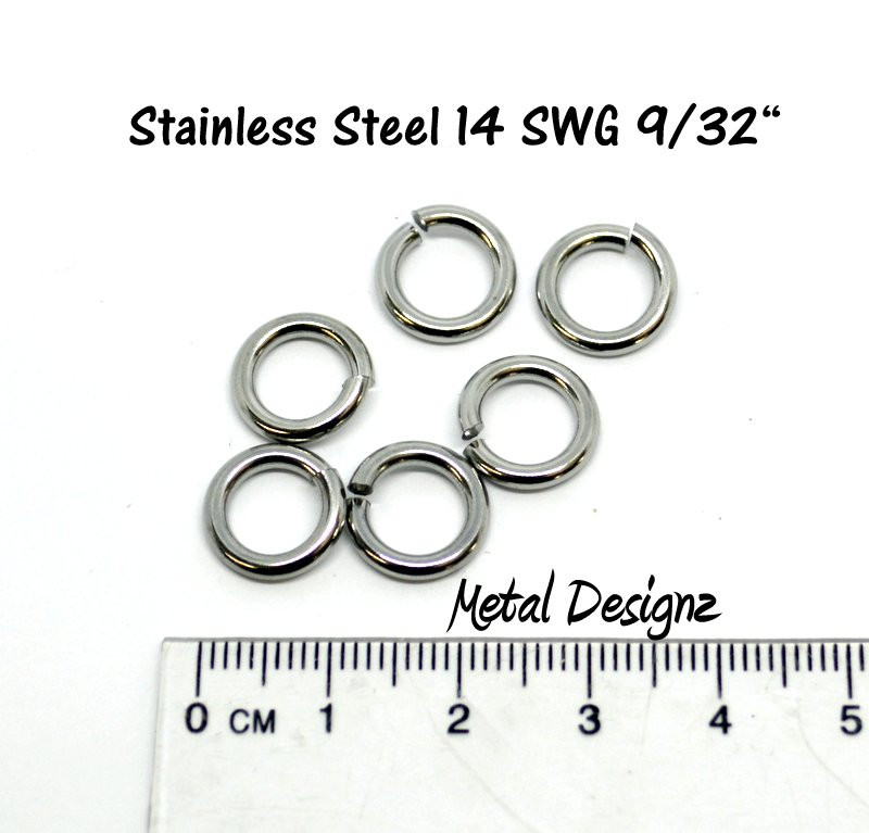 Jump Rings Stainless Steel 14 Gauge Metal Designz