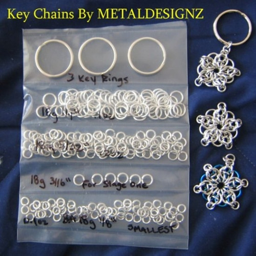 Celtic Star Keychain Kit with Colour - Metal Designz