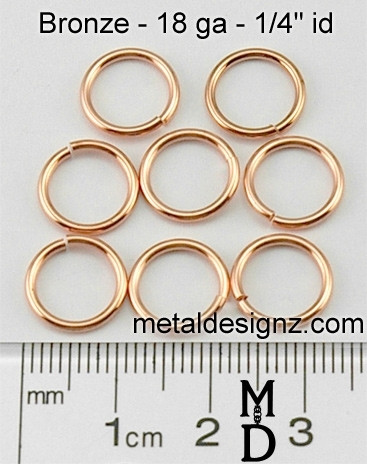 Fine Weight 18 Gauge Copper Jump Rings JSR18 Solid Copper Jewelry