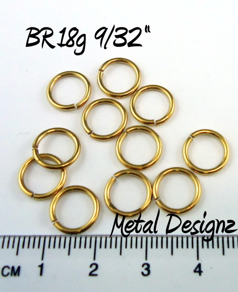 Stainless Steel Jump Rings 18 Gauge 9/32 id.