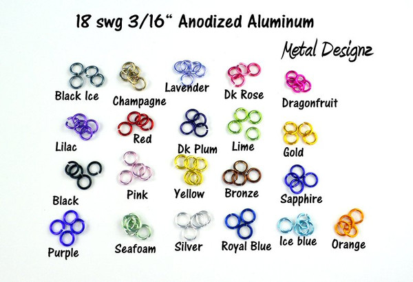 Anodized Aluminum Rings - BULK