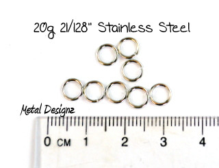 Stainless Steel Jump Rings 20 Gauge 21/128