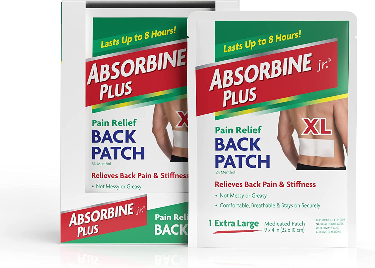 Absorbine Jr. Back Pain Relief Extra Large Menthol Patches