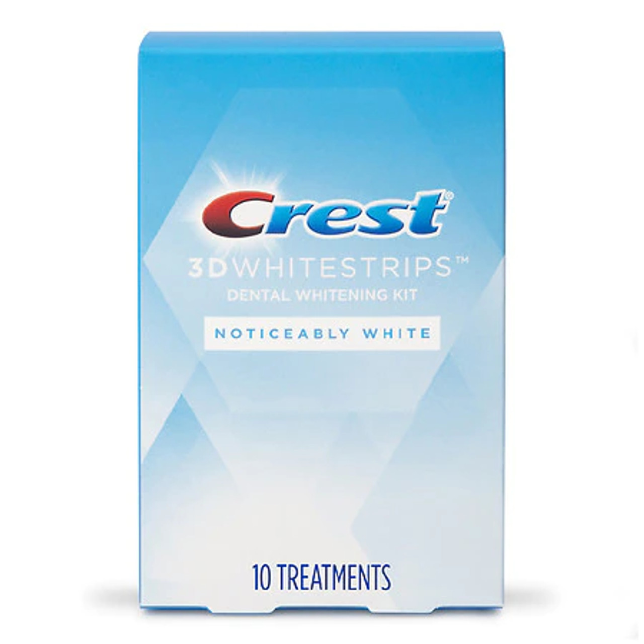 Crest 3D Whitestrips Noticeably White Teeth Whitening, 10