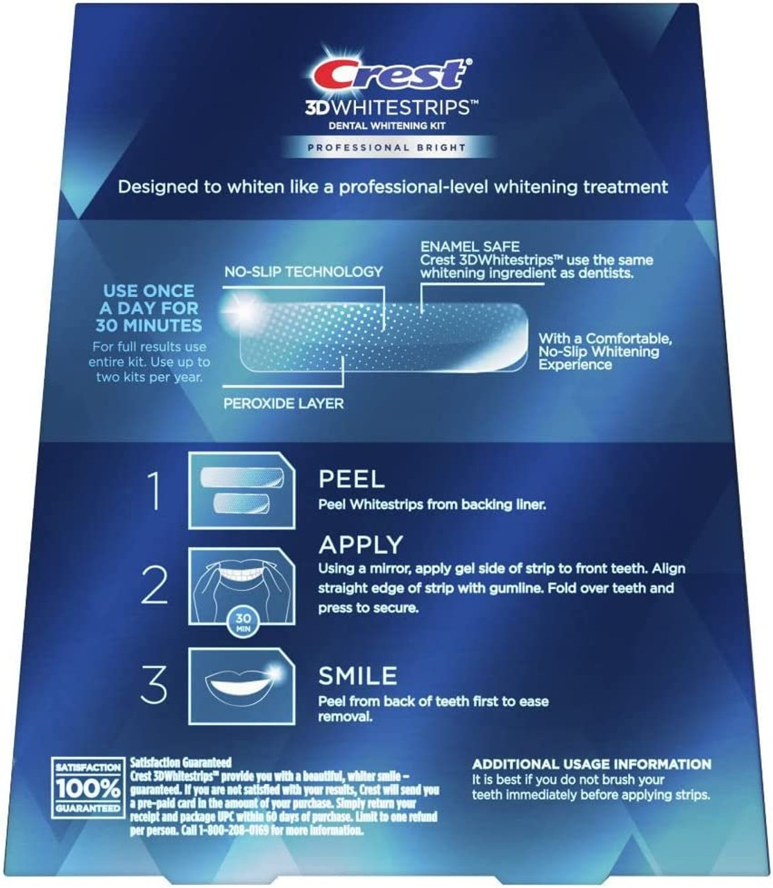 Crest 3D Whitestrips Professional Bright, Level 12 Teeth Whitening