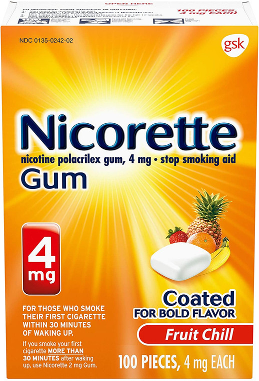 Nicorette:4mg:Fruit Chill:100 Pieces:307667857603