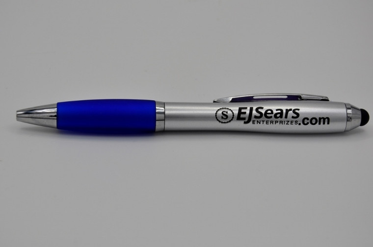 Pen with Stylus with EJ Sears Enterprizes Logo (blue)-1 Pen with Stylus with EJ Sears Enterprizes Logo (blue)-1