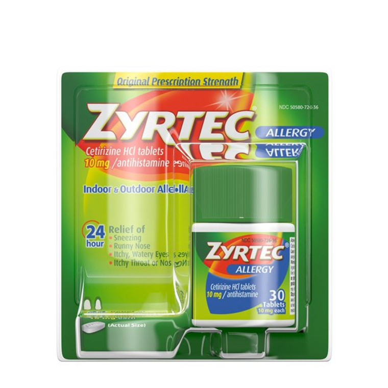 Zyrtec:30 Tablets:312547204361