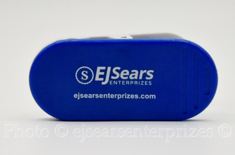 Magnetic Memo Clip With Bottle Opener with EJ Sears Enterprizes Logo (blue)-1