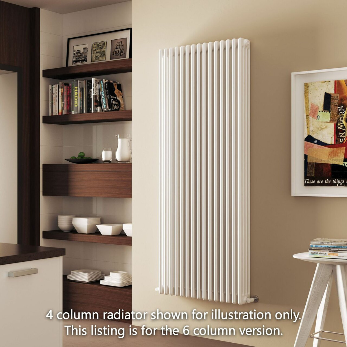 Infinity White 6 Column Radiator 11 Sections H2500mm X W530mm