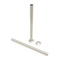 501 Radiator Pipe Shroud 300mm long - Satin (Brushed) Nickel (Pair)