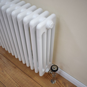 TE4-W-LS01 - Trade Essentials White 4 Column Radiator H600 x W622
