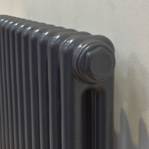 TE2-A-CU00 - Trade Essentials Metallic Anthracite 2 Column Horizontal Radiator H500 x W622
