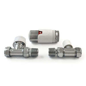 M-TRV-042-ST-W-ALT01 - Nena Modern TRV Straight White Thermostatic Radiator Valves
