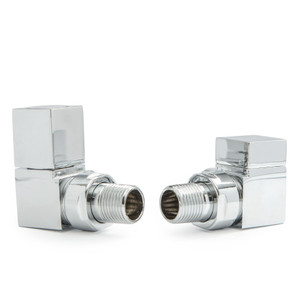 M-MAN-015-CR-C - Boxer Modern Manual Corner Chrome Radiator Valves