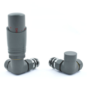 M-TRV-052-CR-GG-ALT00 - Duran Modern TRV Corner Gunboat Grey Thermostatic Radiator Valves