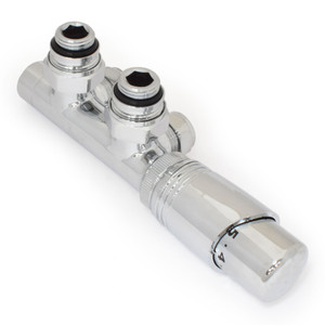 M-TRV-053-TA-C-ALT00 - Duran Modern TRV Twin Inlet Angled Chrome Radiator Valves