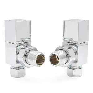 M-MAN-013-AG-C - Boxer Modern Manual Angled Chrome Radiator Valves