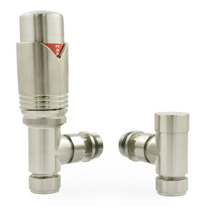 M-TRV-071-AG-SN-ALT00 - Ramone Modern TRV Angled Brushed Satin Nickel Thermostatic Radiator Valves