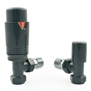 M-TRV-074-AG-AA-ALT00 - Exeter Modern TRV Angled All-Anthracite Thermostatic Radiator Valve