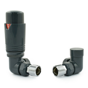 M-TRV-076-CR-AA - Exeter Modern TRV Corner All-Anthracite Thermostatic Radiator Valve