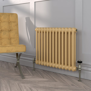 HR2-500-FARROW-BALL-HERITAGE-PAINT-FINISH-051-SUDBURY-YELLOW-DURABLE-MATT-LS00 - Heritage Colour 2 Column Radiator H500mm x W484mm
