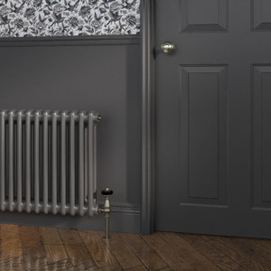 HR2-500-FB-057-OFF-BLACK-ESG-LS01 - Heritage Colour 2 Column Radiator H500mm x W484mm