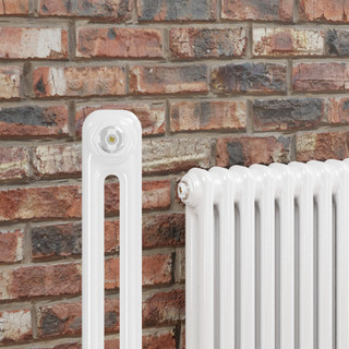 Cara White 2 Column Radiator H600 x W622