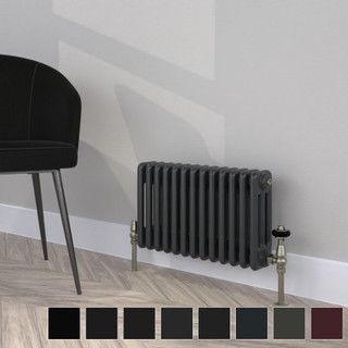 Classic Black 3 Column Radiator H300mm x W990mm