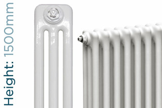 Infinity White 3 Column Radiator 3 Sections H1500mm X W162mm