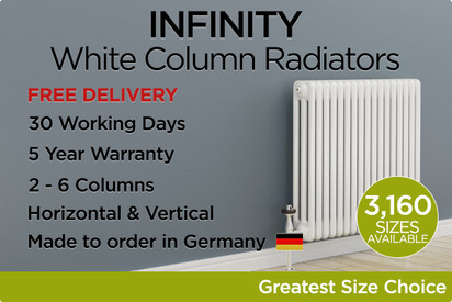 Infinity White Column Radiators...