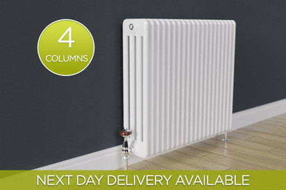 4 Column White Radiators...