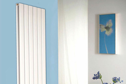 White Aluminium Vertical Radiators...