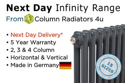 Next Day Infinity Raw Column Radiators