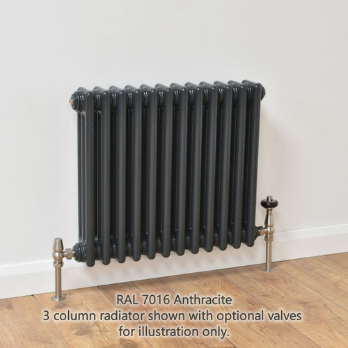 NF3-A-H-LS00 - Infinity Anthracite 3 Column Radiator 10 Sections H550mm X W484mm