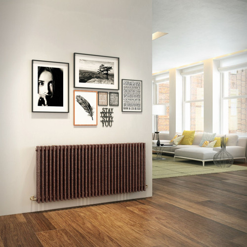 DQ-MD3-H-LS00 - DQ Modus 3 Column Horizontal Radiator H400mm x W162mm