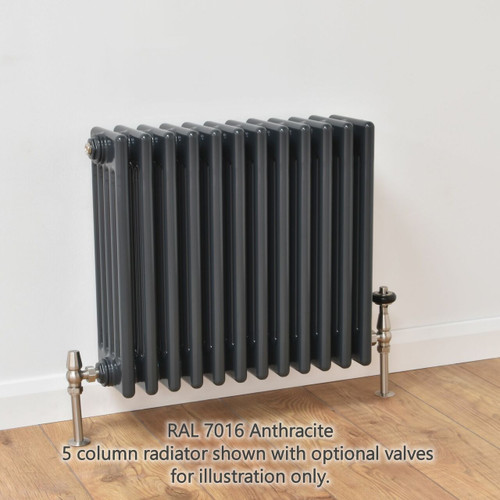 NF5-A-H-LS00 - Infinity Anthracite 5 Column Radiator 39 Sections H300mm X W1818mm