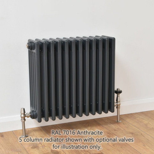 NF5-A-H-LS00 - Infinity Anthracite 5 Column Radiator 32 Sections H750mm X W1496mm
