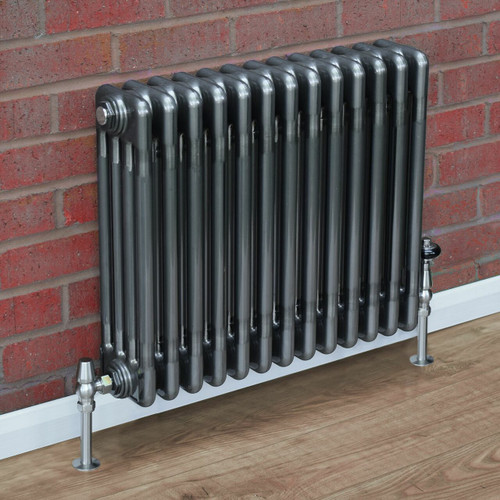 Trade Essentials Raw 4 Column Horizontal Radiator 602mm x 204mm