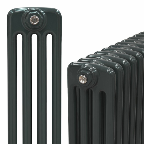 Classic Anthracite 4 Column Radiator H400 X W996