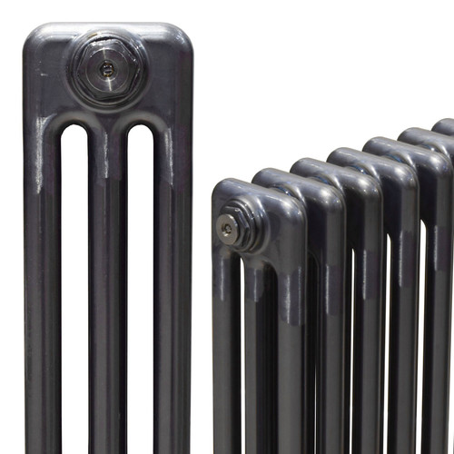 CT3-R - Classic Raw 3 Column Horizontal Radiator H500mm x W1220mm