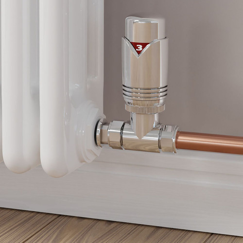 M-TRV-002-ST-C-CU00 - Ramone Modern TRV Straight Chrome Thermostatic Radiator Valves