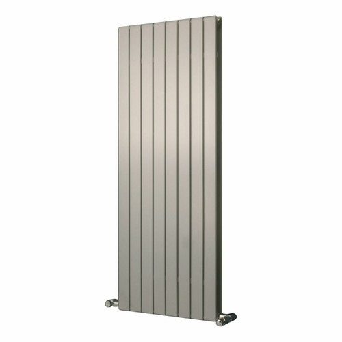 EU-EMADV-1500-S - Eucotherm Mars Duo Vertical Double Flat Panel Silver Radiator H1500mm X W445mm