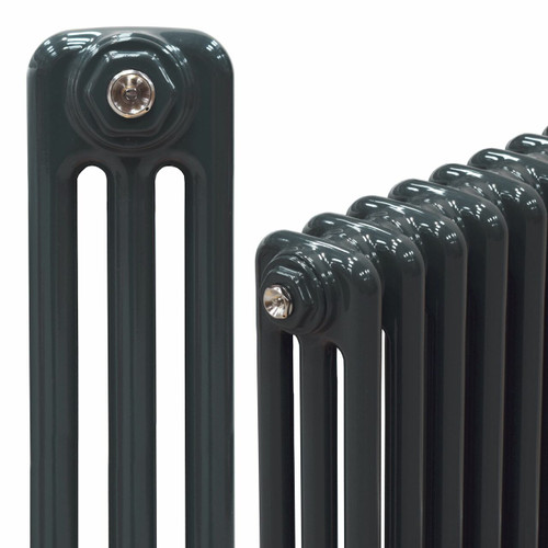 Classic Anthracite 3 Column Radiator H400 X W1180