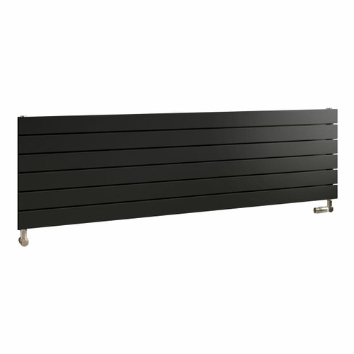 EU-EMAH-445-1500-A - Eucotherm Mars Horizontal Flat Panel Anthracite Radiator H445mm X W1500mm