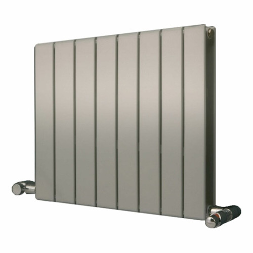 EU-EMADV-600-S - Eucotherm Mars Duo Vertical Double Flat Panel Silver Radiator H600mm X W445mm